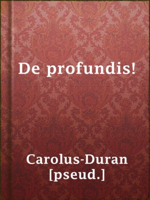 cover image of De profundis!